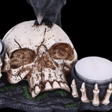 Nevermore Raven and Skull Candle Holder | Angel Clothing