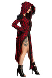 Burleska Hooded Red Jacket / Coat / Dress | Angel Clothing