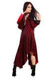 Burleska Hooded Red Jacket / Coat / Dress | Angel Clothing
