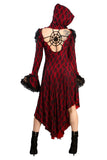 Burleska Hooded Red Jacket / Coat / Dress | Angel Clothing