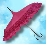 Pink Classic Frilled Pagoda Umbrella | Angel Clothing