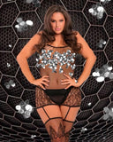 Rene Rofe To The Nines Plus Size Bodystocking | Angel Clothing