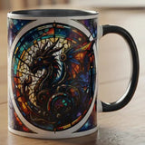 Steampunk Black Dragon Mug Art030 | Angel Clothing
