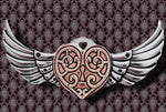 Steampunk Engineerium Valkyrie Heart Brooch | Angel Clothing