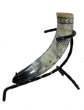 Viking Drinking Horn with Viking Longship and Runes Design (S) | Angel Clothing