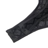 YesX YX846 Black Bodysuit | Angel Clothing
