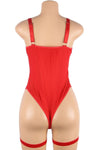 YesX YX858 Red Bodysuit | Angel Clothing
