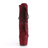 Pleaser ADORE-1020FS Boots Burgundy | Angel Clothing