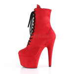 Pleaser Red ADORE 1020FS Boots | Angel Clothing