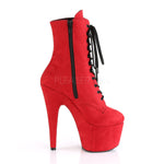 Pleaser Red ADORE 1020FS Boots | Angel Clothing