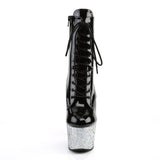 Pleaser Silver Glitter ADORE-1020LG Boots | Angel Clothing