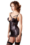 Abierta Fina Lingerie Dress with Suspender Straps | Angel Clothing