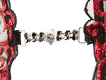 Abierta Fina Suspender Set with Rhinestones | Angel Clothing