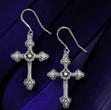 Alchemy Gothic Devotion Crosses Earrings | Angel Clothing