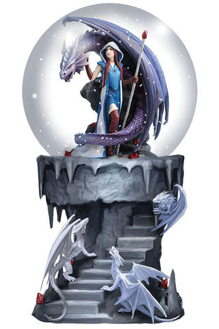 Anne Stokes Dragon Mage Snow Globe | Angel Clothing