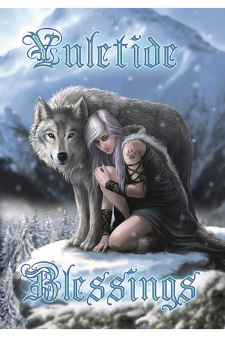 Anne Stokes Winter Protector Card | Angel Clothing