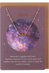 Aquarius Zodiac Necklace Card | Angel Clothing