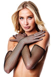 Baci Fishnet Opera Gloves | Angel Clothing