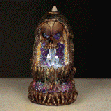 Skull Crystal Cave LED Backflow Incense Burner | Angel Clothing