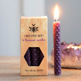 Beeswax Spell Candles Pack of 6 Purple | Angel Clothing