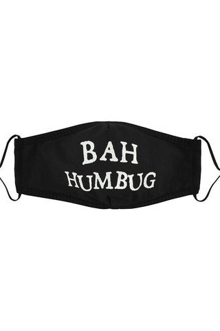 Black Bah Humbug Reusable Face Covering | Angel Clothing