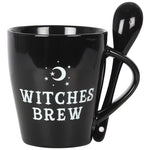 Witches Brew Mug and Spoon Set Black | Angel Clothing