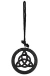Black Wooden Hanging Triquetra | Angel Clothing