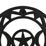 Black Wooden Triquetra Wall Art | Angel Clothing