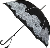 Boutique Vintage Print Umbrella Black | Angel Clothing