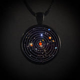 Black Solar System Necklace | Angel Clothing