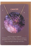 Cancer Zodiac Necklace Card | Angel Clothing