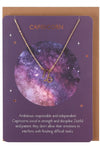 Capricorn Zodiac Necklace Card | Angel Clothing