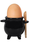 Cauldron Egg Cup with Broom Spoon | Angel Clothing