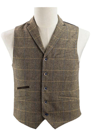 Albert Brown Steampunk Waistcoat | Angel Clothing