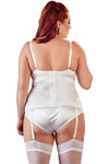 Cottelli Curves White Cami Suspender Basque (L, XL, 2XL) | Angel Clothing