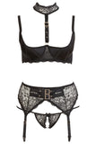 Cottelli Curves Black Lingerie Set (L, XL, 2XL) | Angel Clothing