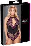 Cottelli Curves Plus Size Black Pink Body | Angel Clothing