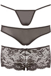 Cottelli Lingerie 3 Panty Set (S) | Angel Clothing