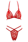 Cottelli Lingerie Lace Set Red | Angel Clothing