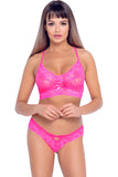 Cottelli Lingerie Pink Bra Set (S/M) | Angel Clothing