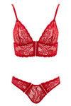 Cottelli Lingerie Red Bra and Briefs (XL) | Angel Clothing
