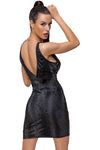 Cottelli Party Snakeskin Look Black Dress | Angel Clothing