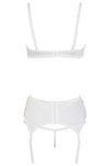 Cottelli Lingerie White Suspender Set | Angel Clothing