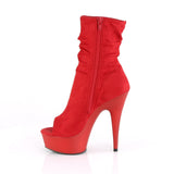 Pleaser DELIGHT-1031 Boots Red | Angel Clothing