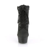 Pleaser DELIGHT 600TL 02 Boots Black Nubuck | Angel Clothing