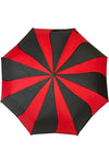 Red and Black Swirl Folding Umbrella | Angel Clothing