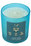 Earth Element Sandalwood Crystal Chip Candle | Angel Clothing