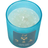 Earth Element Sandalwood Crystal Chip Candle | Angel Clothing