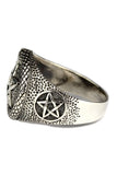 Echt etNox Pentacle and Snake Ring | Angel Clothing