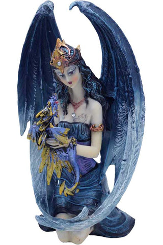 Fairy and Dragon Figurine Blue | Angel Clothing